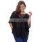 Hanna Nikole Women Plus Size Loose Semi See-Through Batwing Sleeve Lace Tops HN0020-1