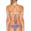 guangzhou factory custom made sexy seamless crisscross bikinis woman swimwear 2017