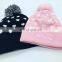 Wholesale custom embroidered beanie wool knit hats