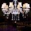 Modern Style White Crystal Chandeliers Modern LED Chandeliers For Living Room  Wedding decorat