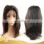 High Quality Brazilian Hair Full Lace Wig Silky Straight Wave Human Hair