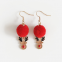 earring  christmas style