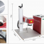 Bench-top fiber laser marking machine for bird rings ear tag lable name plate engraving