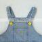X1226/Hot Sell Summer Fashion Brand Print Suspender Dress for Girl Causal Cool Fresh Kids Demin Dress