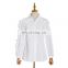 TWOTWINSTYLE Ruffles Blouse Female Lapel Collar Patchwork Long Sleeve White Shirt Tops