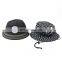 Wholesale Cheap Custom Black Bucket Hat With String In China