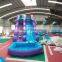 commercial hot sale cheap party rental inflatable purple water slide for sale