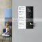 Low price magnetic flexible planner glass recordable message whiteboard