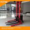 Straddle Semi-electric Stacker with wide leg