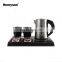 0.6 L Stainless Steel Electric Kettle with ABS Tray Set for Hotel