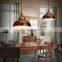 Industrial Vintage Rustic Pendant Light Black Semicircle Lampshade Iron Hanging Lamp