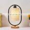 Nordic Style Table Lamp Bedroom Bedside Desk Lamp Chinese Retro Fabric Night Light