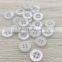 Dyeing blazer Transparent Pearl Sew Polyester Plastic Button For Shirts