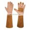 HANDLANDY Breathable High Quality Pigskin Leather Thorn Proof Long Safety Yard Work Men Women Garden Leather Gloves