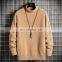 Factory Wholesale High Quality High-neck Loose Mink Fleece Winter Plus Velvet Thick Knitted Jacket Men's Sweater
