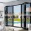 Modern house design aluminium folding door with tempered glass