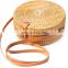 Handwoven Rattan Bags For Women/ Natural Round Rectangle Rattan Handbags With Crossbody