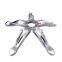 QCP- E10 salon hairdressing vintage heavy duty massage bed hydraulic stylist barber chair base chrome iron star base