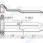 01121 Stainless steel semi trailer door hinge