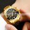 CHENXI 086A Man Quartz Wrist Watch Luxury Stainless Steel Gold Plated watch luxury Men