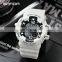 SANDA 387 Trend big dial men silicone bracelet military sport watch digital waterproof
