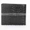 High Quality Custom Wholesale RFID Genuine crocodile pattern cow leather Small Wallet for Men