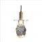 Modern All-copper LED Chandelier For Restaurant Hotel Luxury Single-Head Bedside Hanging Lamp Table Hotel Crystal Pendant Light