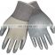 White Nylon Blue Nitrile Coated Work Gloves Cheap