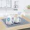Silicone Dish Drying Mat Kitchen Heat Resistant Mat Silicone Drain Pad Sink drying mat for Kitchen