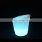 Champagne Wine Drinks Beer Bucket Portable Party Use Rgb Color Change Battery Control Square Led Illuminated Ice Bucket