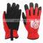 Household Custom Red Ladies Women Antislip Polyester Working Safety Gardening Gloves