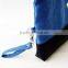 Ladies Latest Design Clutch Purses Blue Suede Leather Zipper Clutch Wristlet Bag