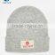 Custom Knit Beanies With Woven Label Slouch Beanie Hat