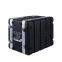 ABS-8US Waterproof and Stackable Plastic Amplifier Aviation Case 8U Flight Rack Case