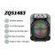 ZQS1483 altavoz Bluetooth inalámbrico portátil de OEM de 4 pulgadas, 8W de potencia con luces coloridas