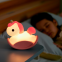 EGOGO Creative Silicone Baby Kids Toys Gift Bedroom Bedside Table  Rocking Horse Lamp Rechargeable LED Night Light for kids