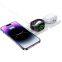 Customized magnetic folding 3-in-1 wireless charger Type-C connected to a convenient 15W fast charging desktop wireless charger