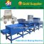Wood pallet feet hydraulic machinery from wood waste sawdust for wooden pallet