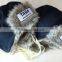 custom black weave knit hats fur winter