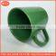 mug for sublimation porcelain ceramic coffee mug for promotion with custom design ,shinny green