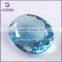 Large Size Oval Synthetic Aquamarine Blue Quartz For Sale