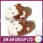 Custom animal shape winter worm fluffy slippers for kids