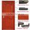 The latest Indian flat panel red wooden front door