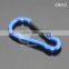 Random Mix Multicolor 40MM Gourd Shaped Aluminum Alloy Spring Clip Buckle Wholesale Metal Mini Carabiner