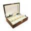 Custom printing lables 10 slots wood watch storage boxes with window