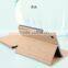 Wooden shape pu smart leather case for apple ipad air ipad 6, for ipad air 2