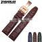 2015 Fashion Croco grain calf leather watchban 20mm 21mm 22mm