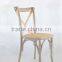 modern hotel dining chair solid wood restaurant dining chair Cross back chair
