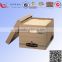 Portable recycled corrugated banker carton box packaging
