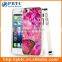 Set Screen Protector And Case For Iphone 5 , Beautiful Aluminium Flower Butterfly Case